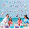 Mermaid Birthday Decorations Mermaid Party Honeycomb Centerpieces, Hanging Swirls Happy