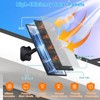 10W Solar Panel for Security Cameras, DC/USB-C/USB, Black, 2 Pack