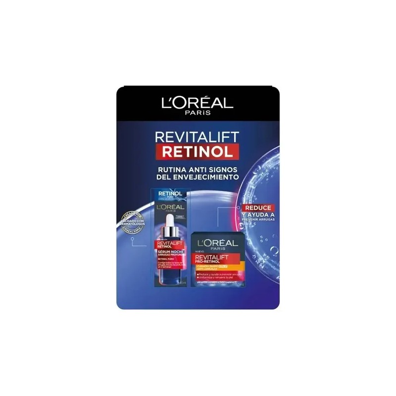 Rutina Anti Arrugas Retinol Loréal Revitalift Sérum Crema