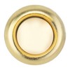 Newhouse Hardware FMBL Lighted Doorbell Button, 1-Pack, Brass