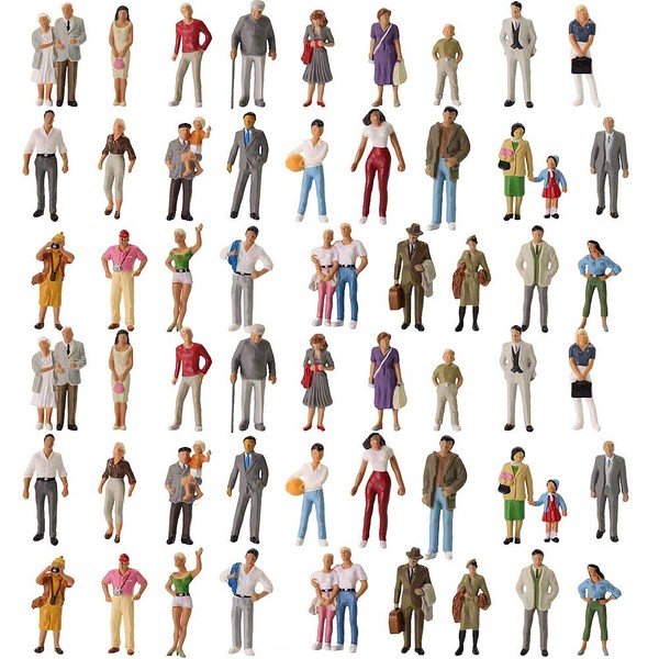 Eve Model P4310-60-NJP Scene Collection, 60 Pieces, Human Doll, People