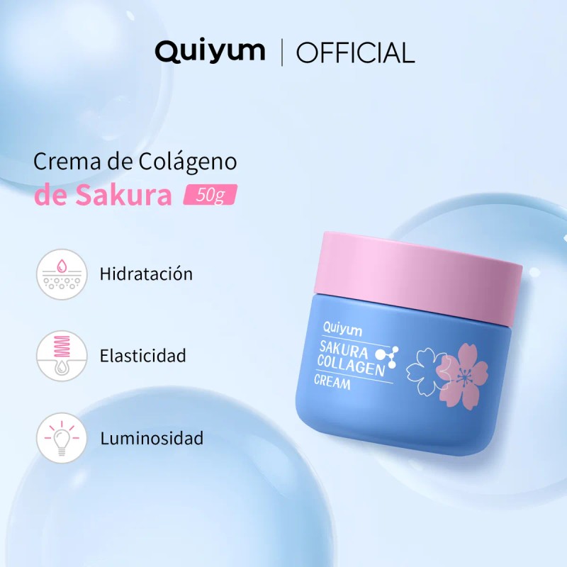 Set De Cuidado Facial Quiyum Sakura, 5 Unidades, Hidratante