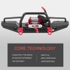 Front Bumper, RC Crawler Aluminum Bumper Mount with Winch, LED