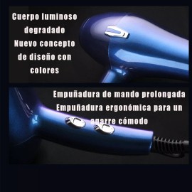 JAZYMUCHOMASJAZYMUCHOMAS Secadora De Cabello,profesional De 1800w Y 3 Veloc