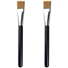 Professional Square Foundation Brush for Liquid Cream Makeup – Premium Flat Face Mask Brush with Soft Synthetic Bristles for Blending Foundation, Concealers, and Emulsion