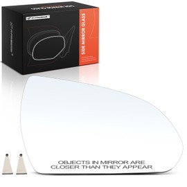 A-Premium Right Passenger Side Non-Heated Mirror Glass with Backing Plate - Compatible with Hyundai Elantra 2017 2018 2019 2020 - Exterior Side View Convex Mirror, Replace # 87621F3050
