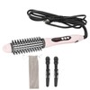 2‑in‑1 Hair Straightener Flat Iron Hot Round Brush Hair Straightening