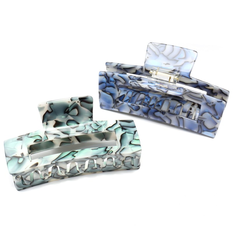 QinGoo Extra Large Blue Hair Clip, Firm, Hair Clip, Popular,