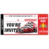 VAHATAN Car Racing Birthday Party Invitations 20 Pack Red Car
