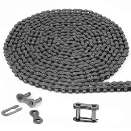 Surecha #41 Roller Chain Roller Chain for Electric Gate Openers 20 ft Gate Chain with 2 Connecting Links Extension Replacement for Automatic Sliding Gate Opener Operator and More