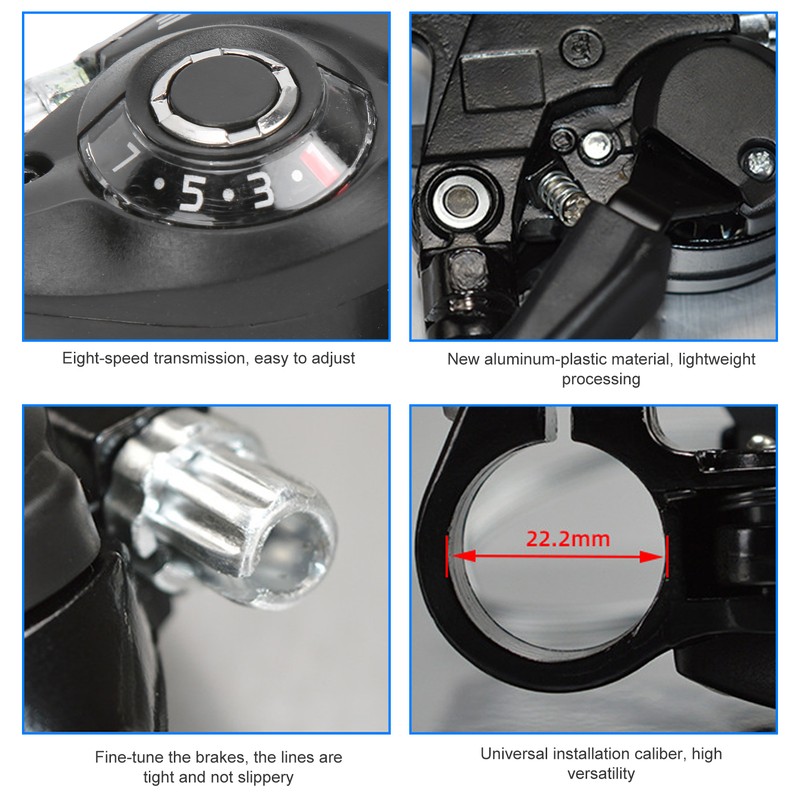 WAKE Bicycle Shifter Brake MTB Road Bike Riding Cycling Disc
