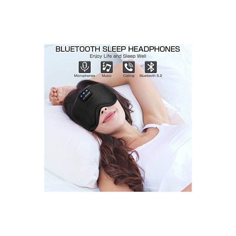 Bluetooth Sleep Mask with Headphones for Better Sleep