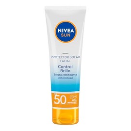 NIVEA SUN Protector Solar Facial Control De Brillo 50 ml FPS50  Garnier Skin Naturals Face Express aclara tono uniforme Agua Micelar                  