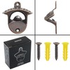 Jumiok Vintage Wall Magnetic Bottle Opener Post Mounted Beer Cap
