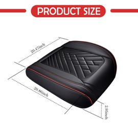 YGDMD Fashion Car Seat Cover,Breathable & Non-Slip Leather Seat Covers for Cars with 360° Full Side Cover Design,Summer Essentials Bottom Seats Covers for Cars with Wear Resistance