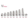 Bolts, 160pcs Stainless Steel SS304 Hex Socket M5 Screws Bolts
