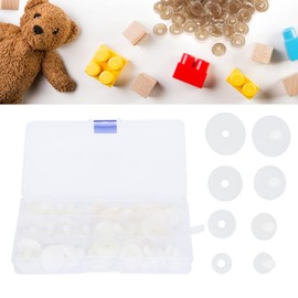 35 Set Doll Joints DIY, 4 Sizes Plastic Safe Body Joints Accessories for Teddy Bear Soft Making Limbs and Head, Plush Animal Doll Skeleton Joints Supplies, 15mm 20mm 25mm 30mm