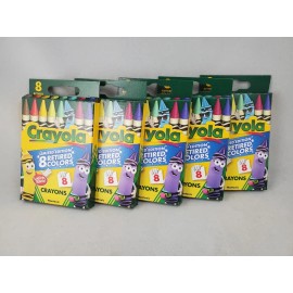 Crayola Lot of 5 Packs - Crayola Crayons Limited Edition 8 RETIRED COLORS dandelion