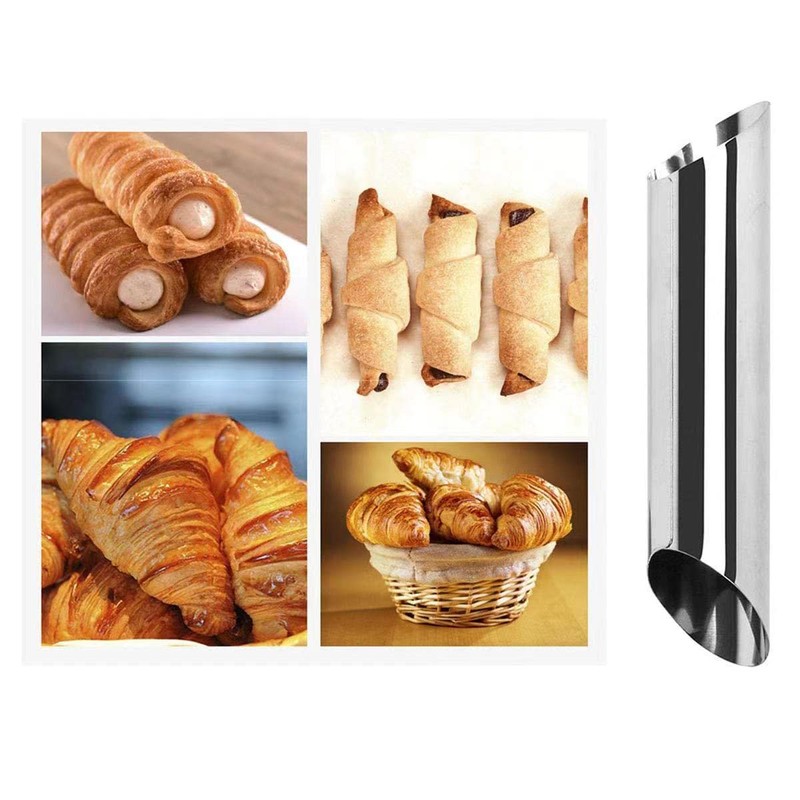 AMBESTAR 30 Pack Cannoli Horn Form Set, Large Stainless Steel