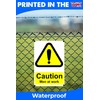 Caution Risk of Explosion Sign Board – 300mm x 200mm