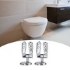 18 Pieces Zinc Alloy Toilet Lid Hinge Toilet Seat Replacement