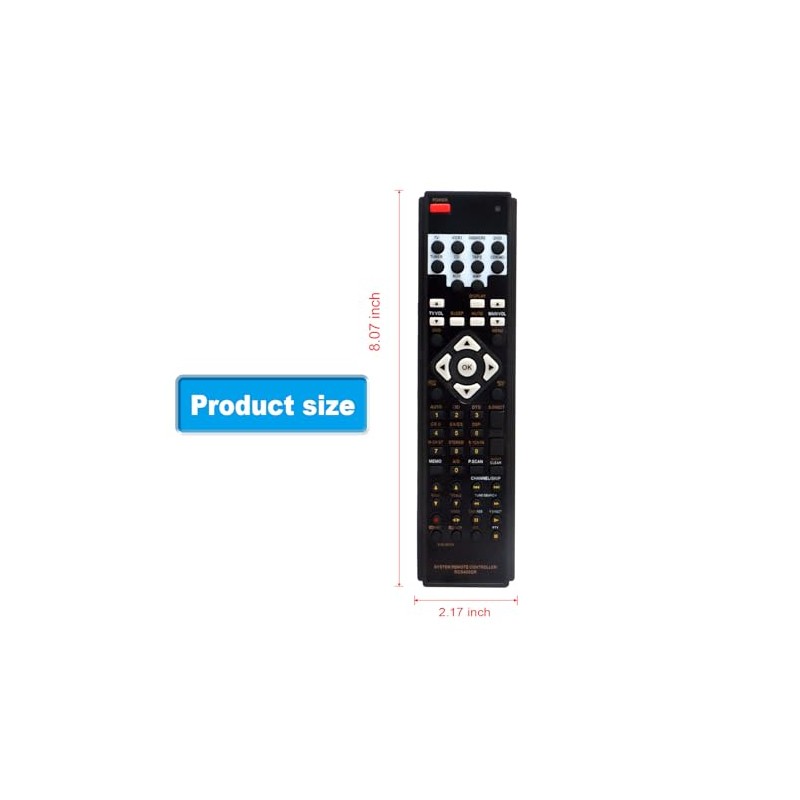 RC5400SR Replacement Remote Control Compatible with Marantz SR5400 PS5400 SR4400