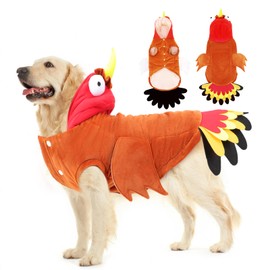 BWOGUE Turkey Dog Costume Thanksgiving Apparel Pet Costume for Dogs and Cats
