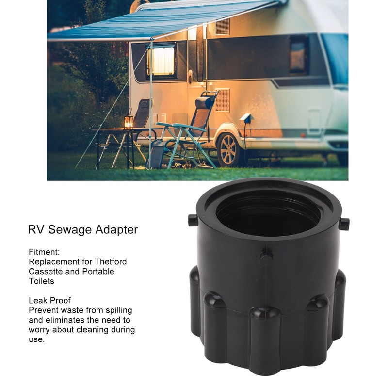 RV Sewage Adapter Prevent Leak Sewer Connection Adapter Replacement for