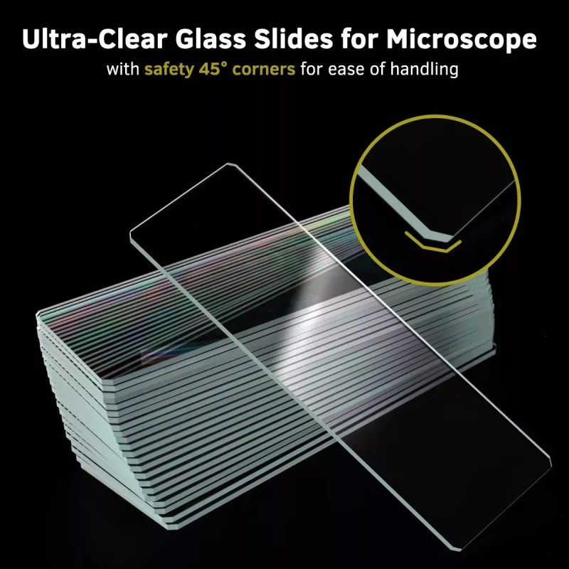 Generic 100pzs De Portaobjetos Y 100 Cubreobjetos Para Microscopía