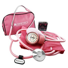 MEDIMETRICS | KIT BAUMANÓMETRO/ESTETOSCOPIO SIMPLEX ROSA