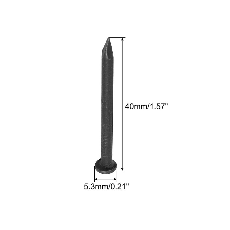 sourcing map Pack of 50 Hardware Nails Tip Wall Cement