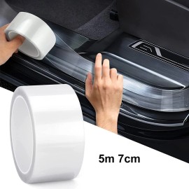 AuureLamp Accessories Car Door Plate Sill Scuff Cover Anti Scratch Decal Sticker Protector