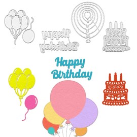 Die Cuts for Card Making Happy Birthday Stencil Happy Birthday Die Cuts Metal Die Cuts for Card Making Stamps and Dies for Card Making Card Making Supplies Craft Dies Stamps for Card Making DIY
