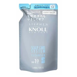 STEPHEN KNOLL (スティーブン ノル) Scalp Care System Cleanser Shampoo, Colorless, Refill, 400 Milliliters (x 1)