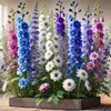 22Day Seeds: Seeds Delphinium Giant Mix/Annual Flowers