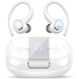 Wireless Earbuds, Wireless Headphones HiFi Stereo, Earbuds with ENC Mic White