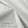 Melodieux 100% Blackout Linen Textrued Curtains for Living Room, Full