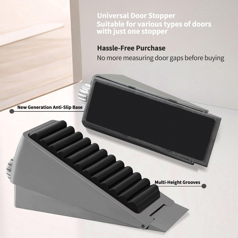 Strongest Adjustable Door Stoppers - Techoln Large Door Stoppers for