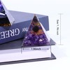 CrystalHola 1.96Inch Orgone Pyramid Flower of Life Orgonite Money Healing