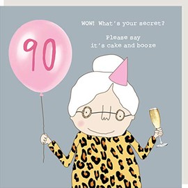 Rosie Made A Thing What's Your Secret Female 90th Birthday Card Greeting Cards GFA018