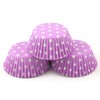 PME Lavender Polka Dots Paper Baking Cases for Cupcakes, Standard