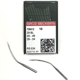 10 Pk. Groz-Beckert 29BL, 29-49, 29-34, LWX2T Blindstitch Machine Needles