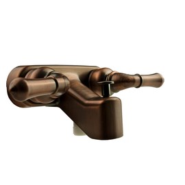 Dura Faucet DF-SA110C-ORB RV Tub, Shower Faucet Valve Diverter with Classical Handles (Bronze Finish)