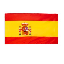 Brubaker Hoisting Flag Spain Banner Flag 5ft x 3ft with Eyelets To Raise