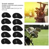 10 PCS Golf Club Head Covers Golf Iron Pole Net