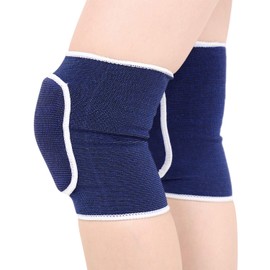 QCHOMEE Kneepads Knee Support Knee Sleeves Brace Protector Pad Kids Breathable Thicked Antislip Crashproof Flexible Support Protector Pad Dance Sponge Knee Pads Brace for Kids 1 Pair