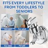 Adjustable Shower Head Holder, Bathroom Suction Cup Bracket for Handheld