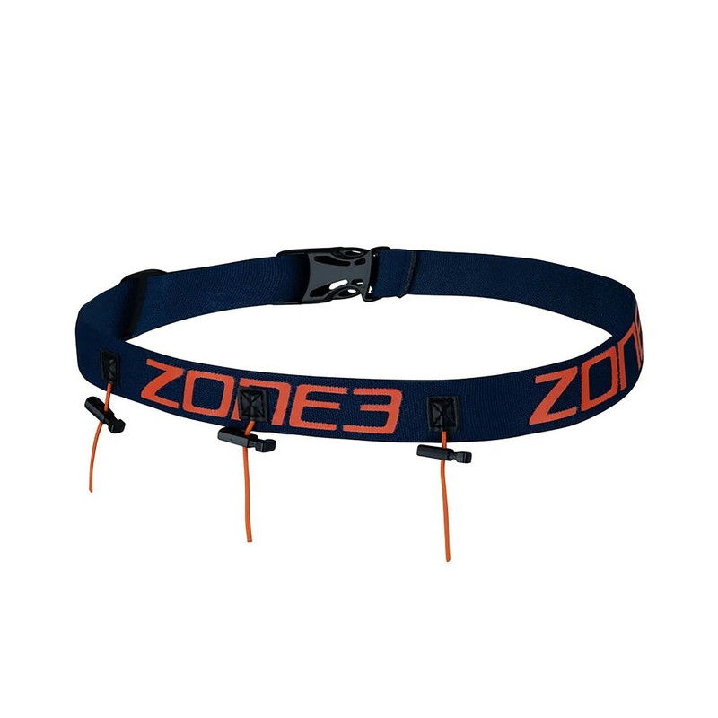 ZONE3 Race Belt for Triathlon ZONE3 Racebelt-Gel Loops V2 Black