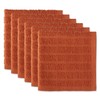 DII Basic Terry Collection Solid Windowpane Dishcloth Set, 12x12, Spice,
