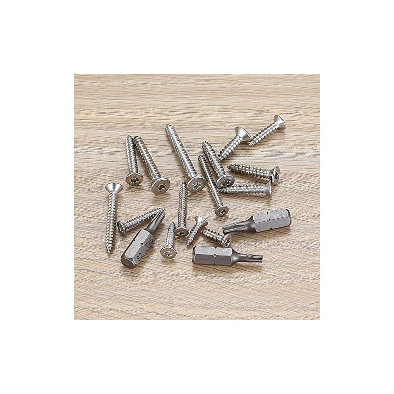 400 Pcs M3/M3.5/M4 Wood Screws, Torx Head Pan Head Self